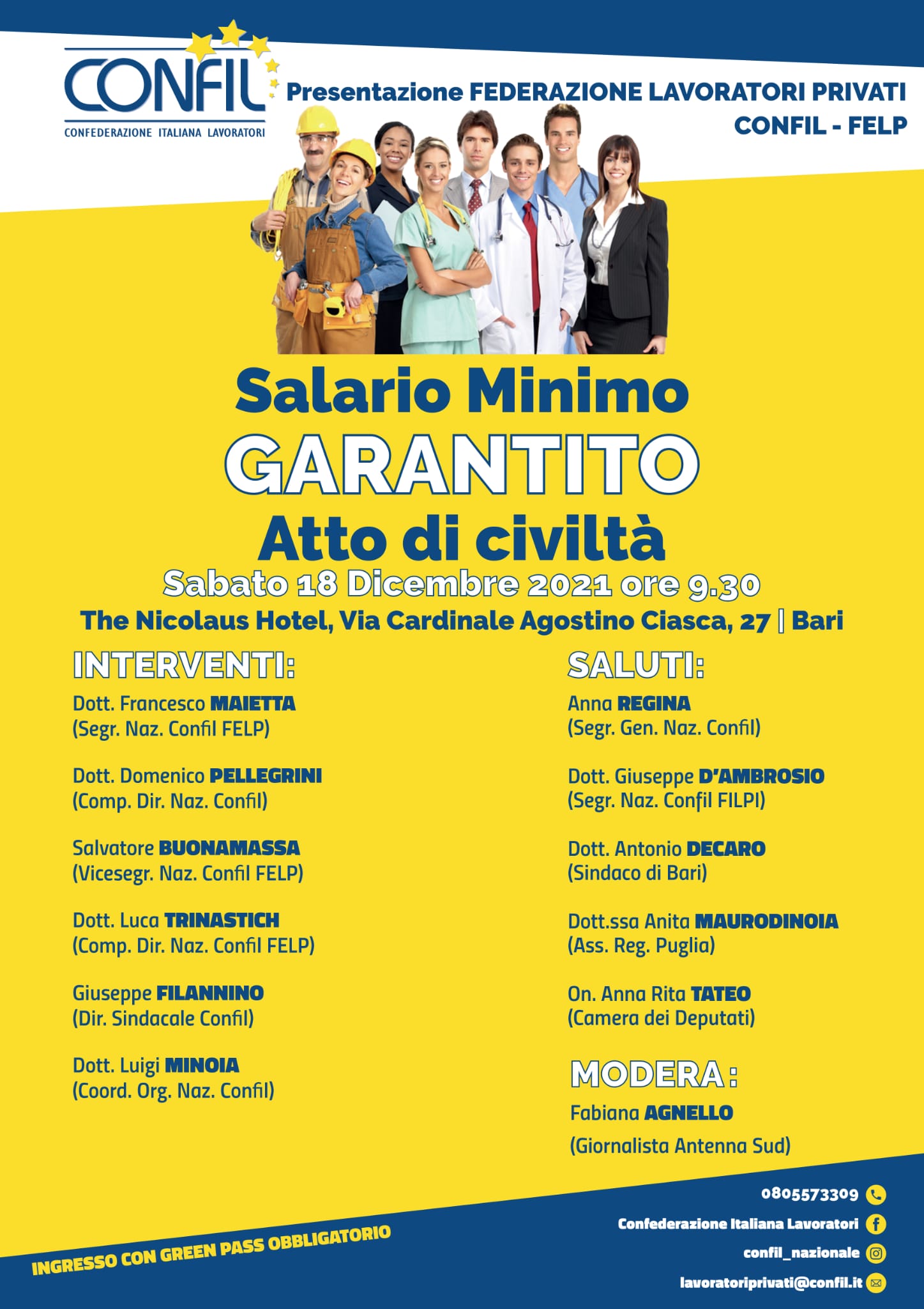 SALARIO MINIMO GARANTITO, ATTO DI CIVILTA’